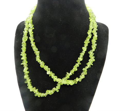 Authentic Peridot Nugget Strand or Necklace