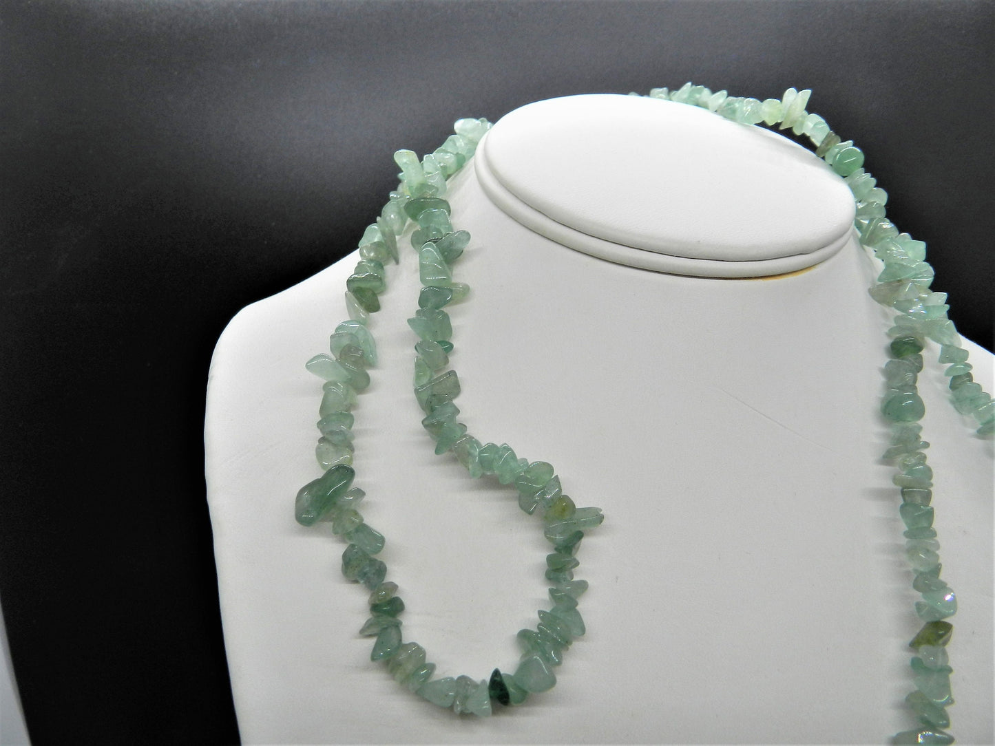 32" Authentic Aventurine Nugget Strand Necklace