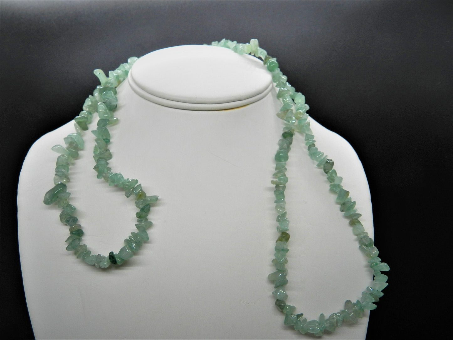 32" Authentic Aventurine Nugget Strand Necklace