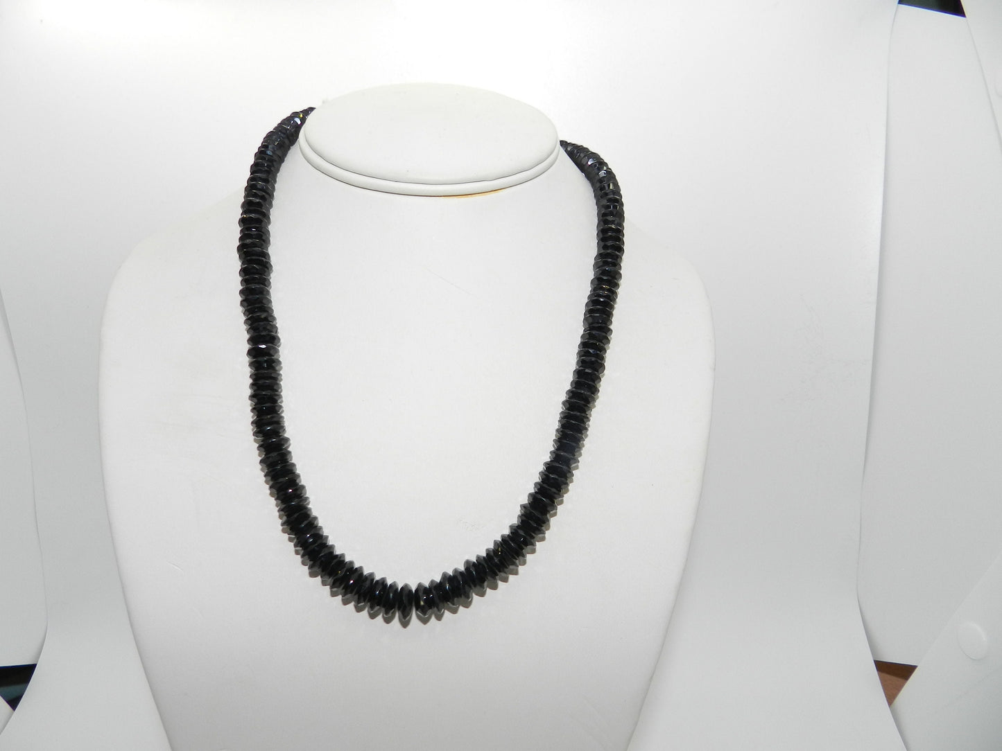 Simple Natural Schorl 925 Necklace Strand