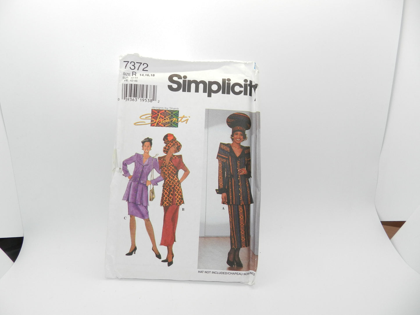 Simplicity Original Pattern 7372 by Shanti SZ R 14,16,18