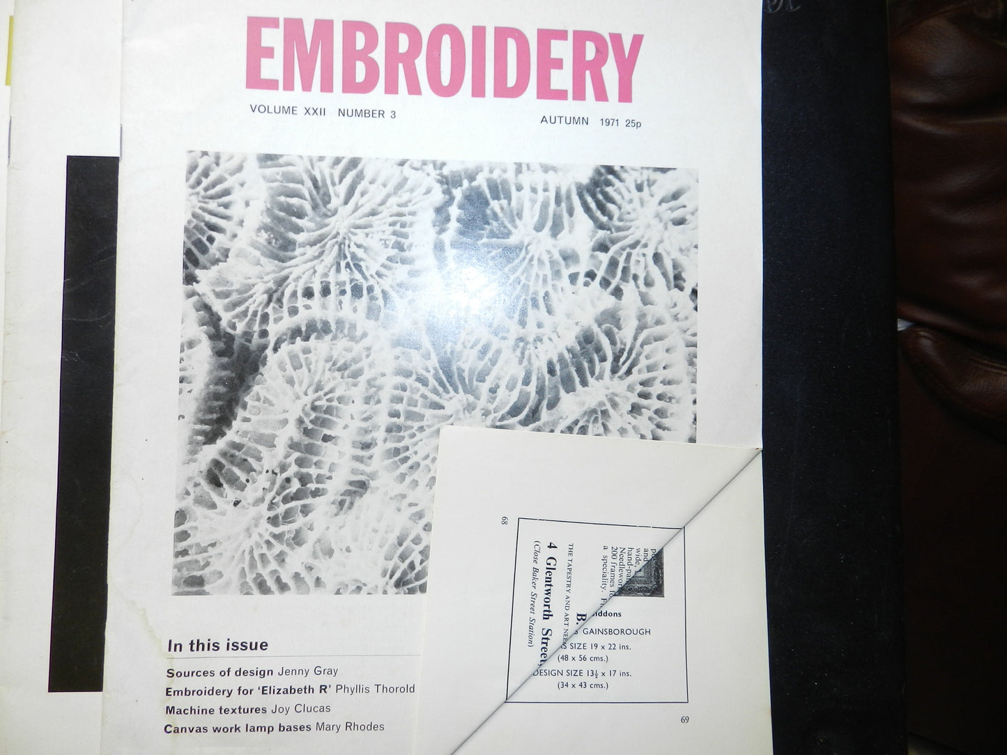 8 Vintage "Embroidery" Magazines - 1971-1973 -  The Embroiderer's Guild Publication