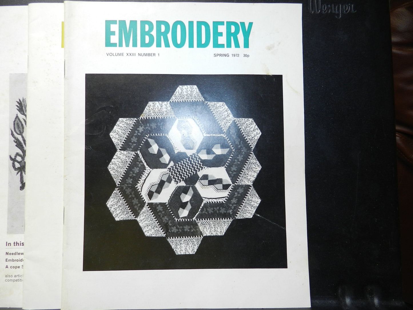 8 Vintage "Embroidery" Magazines - 1971-1973 -  The Embroiderer's Guild Publication