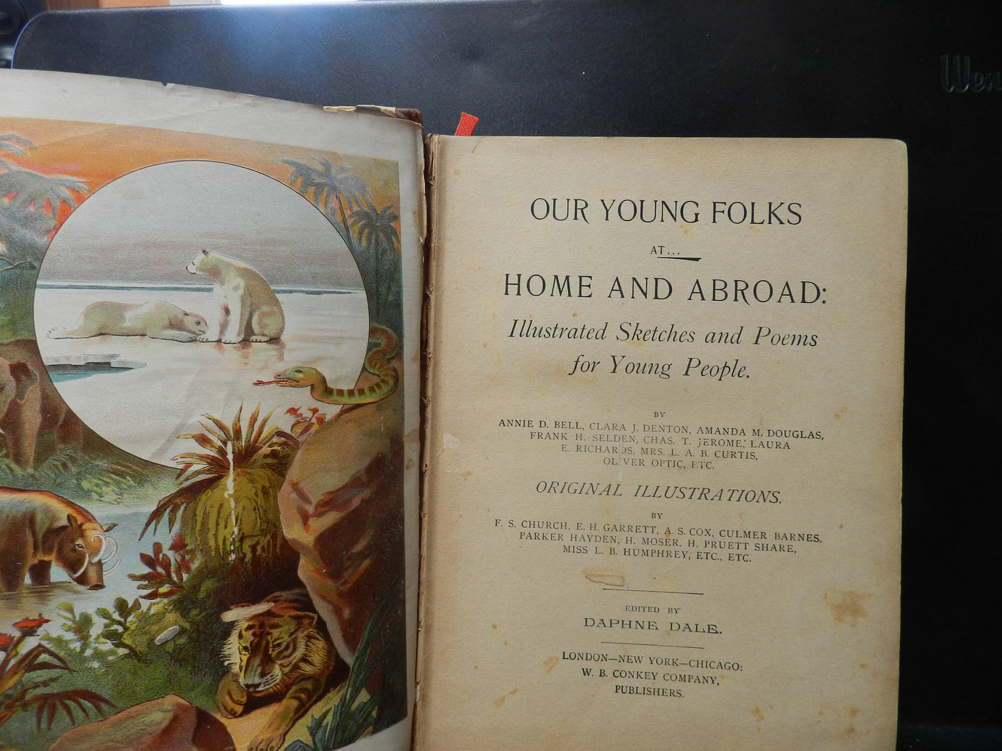 Antique "Our Young Folks at Home and Abroad" 1894