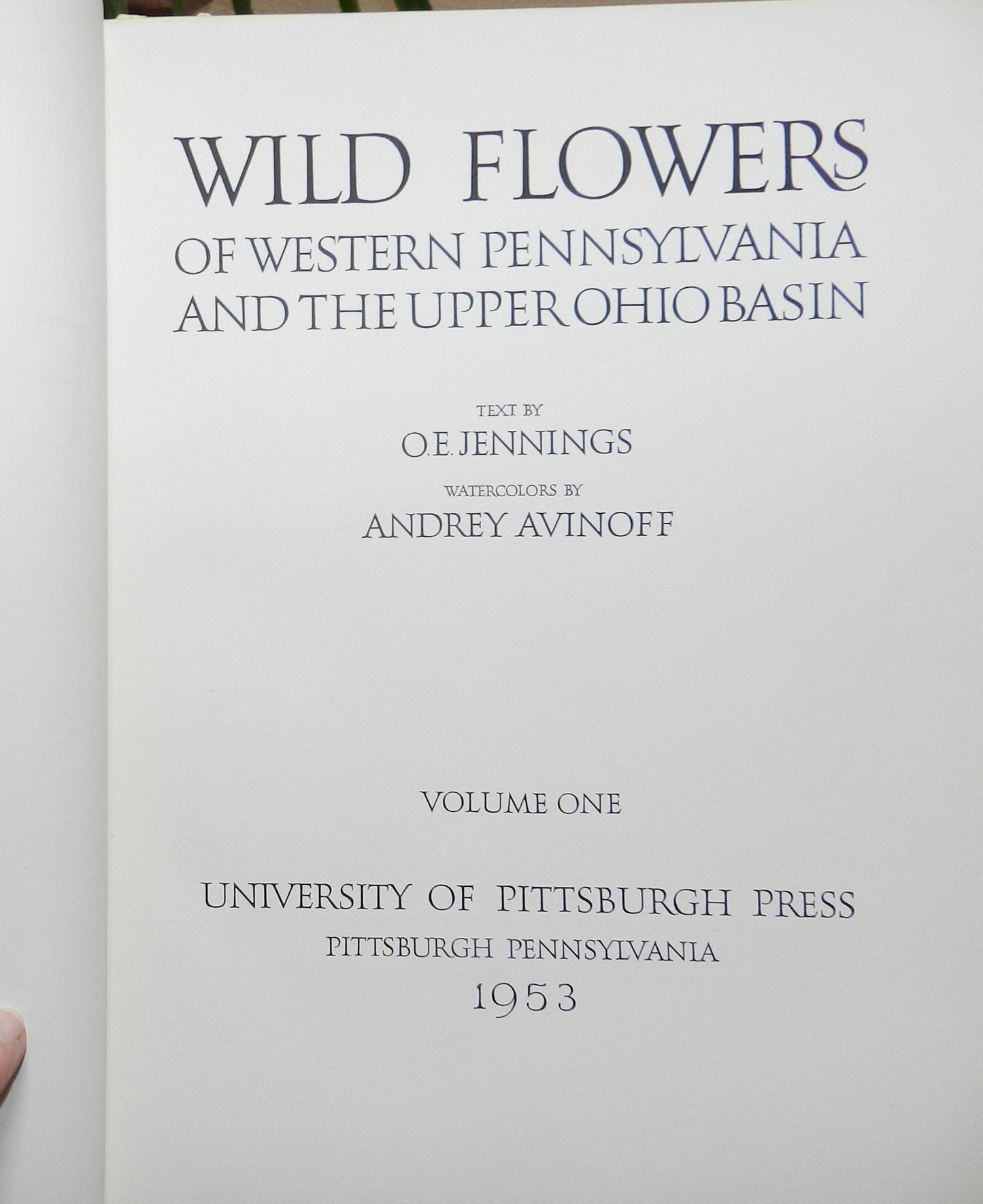 Vintage "Wild Flowers of Western Pennsylvania and the Upper Ohio Basin" First Edition 1953, Vol. 1