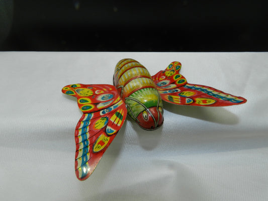 Vintage Metal Push Toy -Butterfly