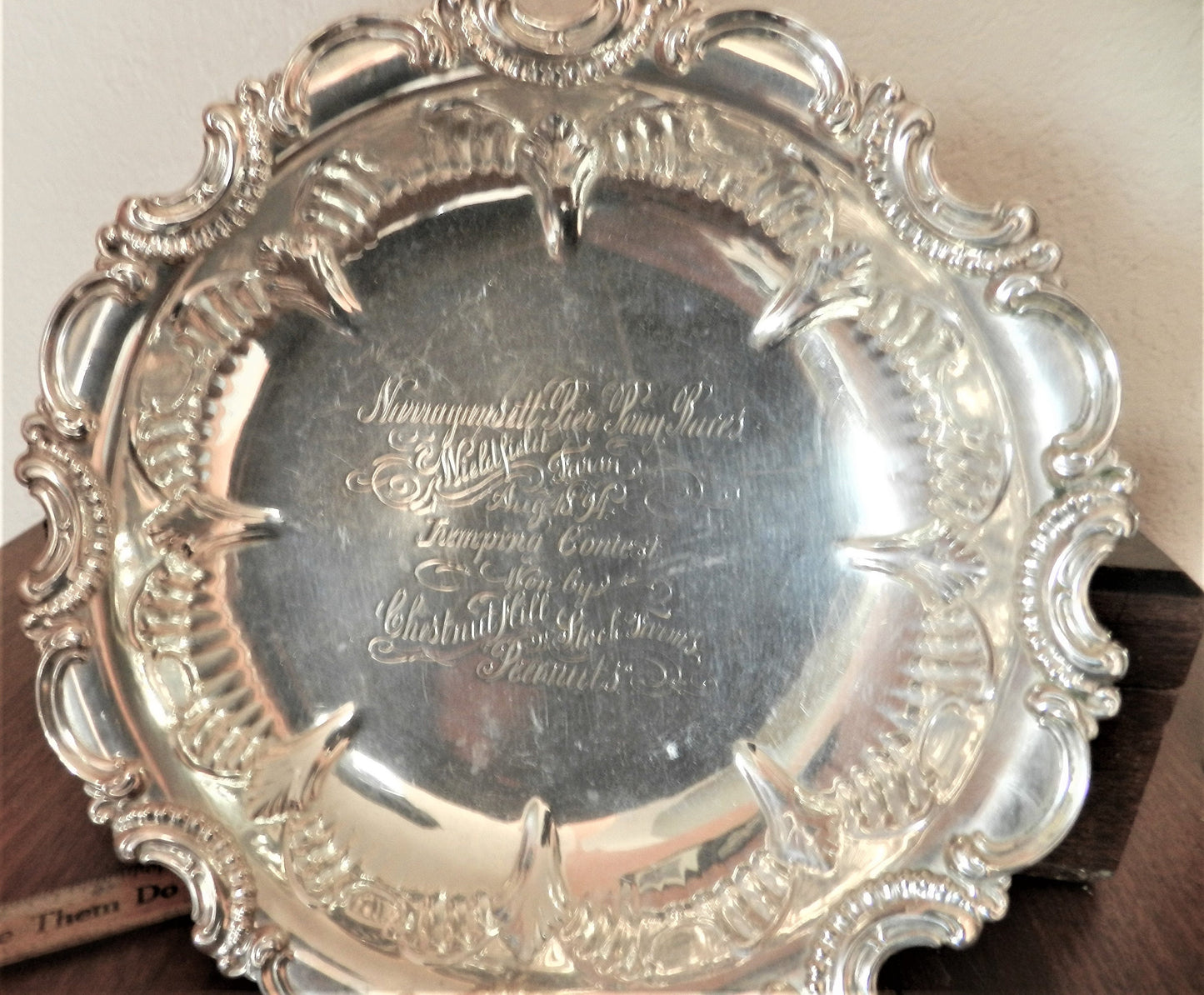 Rare Antique Sterling Silver Art Nouveau Trophy Bowl  - Trophy Narragansett Pier Pony Races 1894