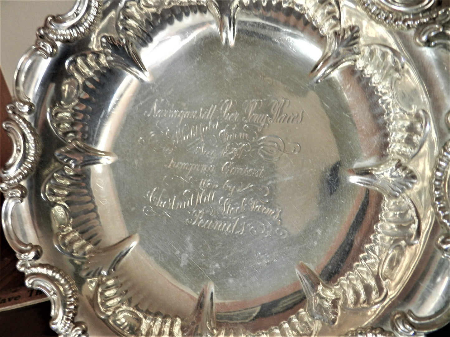 Rare Antique Sterling Silver Art Nouveau Trophy Bowl  - Trophy Narragansett Pier Pony Races 1894