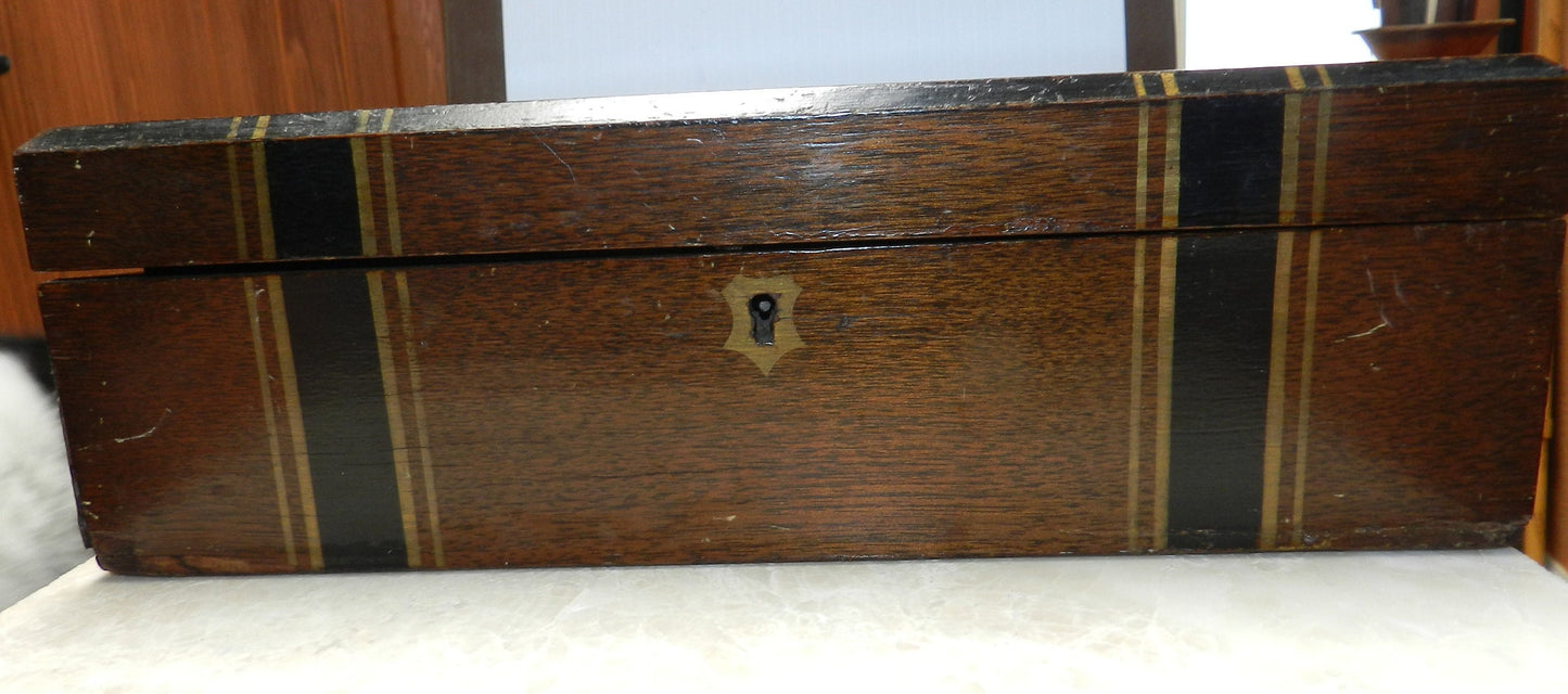 Vintage Small Wooden Lap Desk - Mid Century - Portable - Authentic