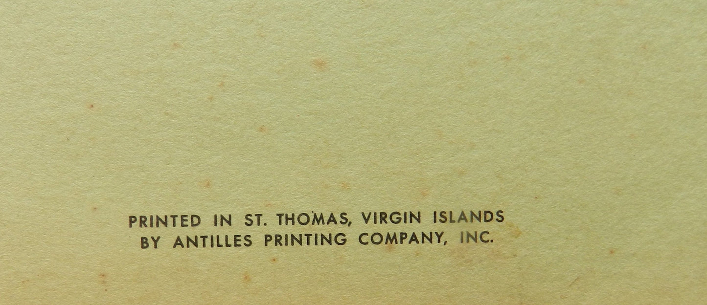 Vintage Books "Shelling in Southern & Caribbean Waters and Famous Native Recipes of the Virgin Islands"  by Magnotte Murray