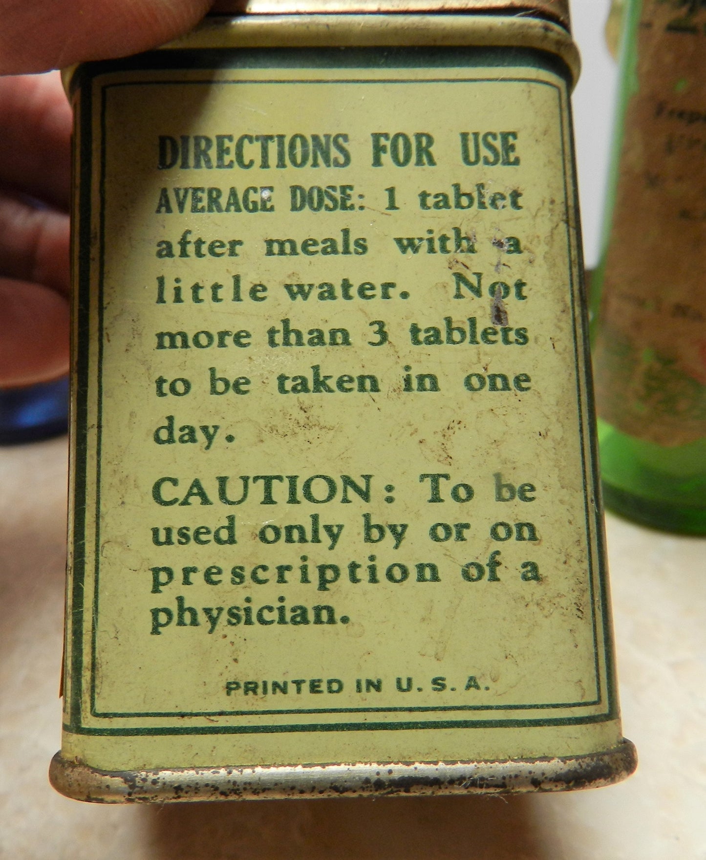 Authentic All Original Antique Medicine Bottles - Dodge & Ott - Anademin - Braided Obstetrical Tape