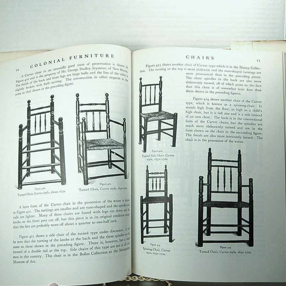 Vintage "Colonial Furniture In America"  By Lockwood - 1951